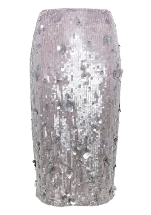 P.A.R.O.S.H. Glow midi skirt - Grey