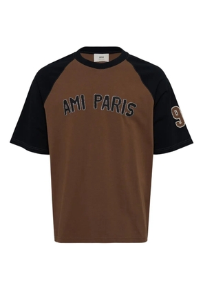 AMI Paris crew-neck T-shirt - Brown