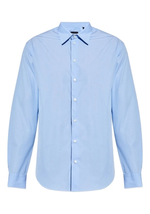 Emporio Armani striped long-sleeved shirt - Blue