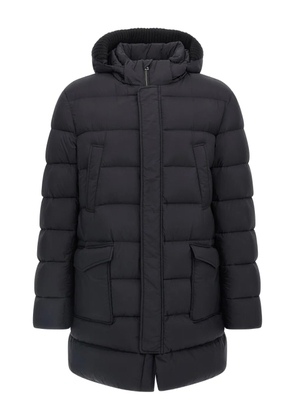 Herno quilted hooded parka coat - Black