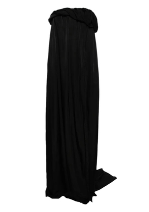 pushBUTTON irregular tube maxi dress - Black