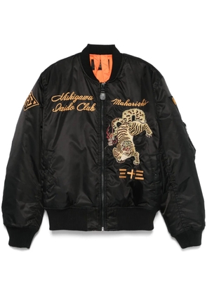 Maharishi 4580 Nekomata Tiger MA-1 jacket - Black