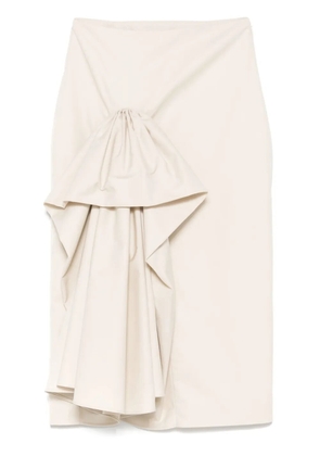 Viktor & Rolf ruffle-detail midi skirt - Grey