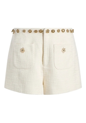 Cinq A Sept Ansey embellished shorts - White