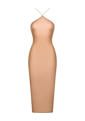 Maison Close French Kiss Light open-back midi dress - Neutrals