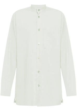 Homme Plissé Issey Miyake PL Ramie folded-yoke shirt - Green