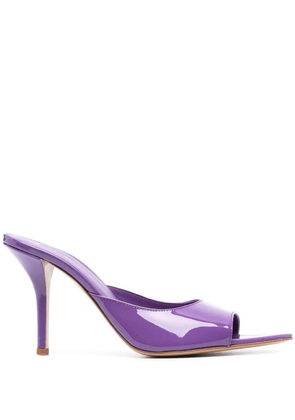GIABORGHINI Perni 100mm patent-leather sandals - Purple