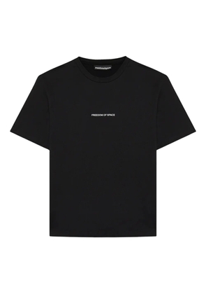 FREEDOM OF SPACE cotton T-shirt - Black