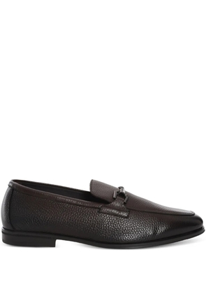 Doucal's leather loafers - Brown