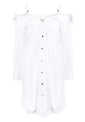 Blugirl off-shoulder shirt dress - White