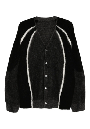 CROQUIS patterned cardigan - Black