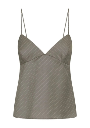 St. Agni pinstripe cami top - Grey