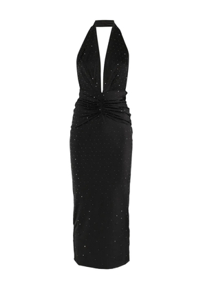THE ANDAMANE halterneck midi dress - Black