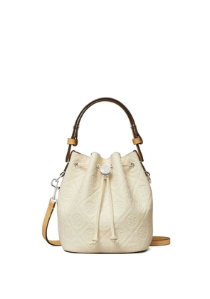 Tory Burch mini T Monogram bucket bag - White