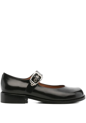 ANGEL ALARCON buckle-strap leather pumps - Black