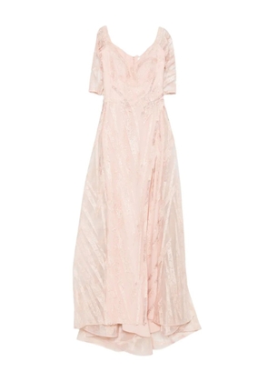 Gemy Maalouf lace-embellished maxi dress - Pink