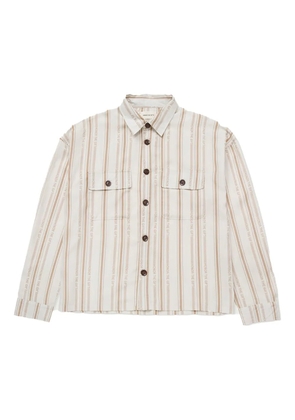 Honor The Gift stripe woven button-up shirt - White