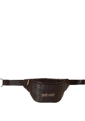 Just Cavalli logo-lettering belt bag - Black