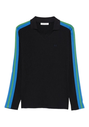 Wales Bonner striped-detail top - Blue