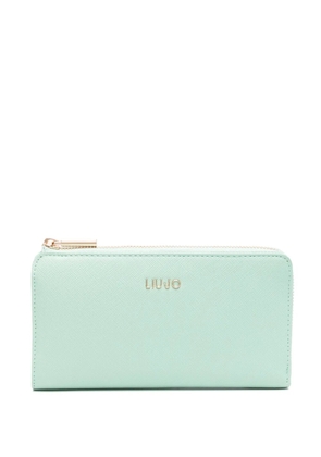 LIU JO logo-lettering accordion wallet - Green