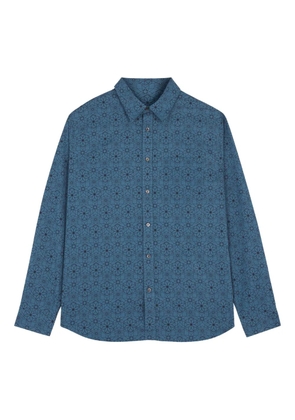 Maison Kitsuné floral-print shirt - Blue