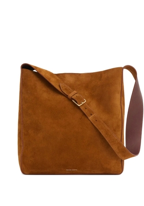 Mansur Gavriel Box suede tote bag - Brown