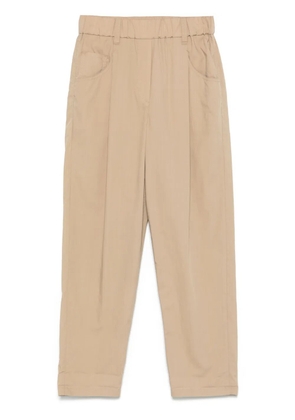 Brunello Cucinelli cotton trousers - Brown