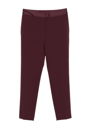 IMPERIAL satin-waistband trousers - Red