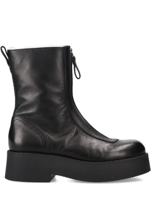 Premiata zip platform boots - Black