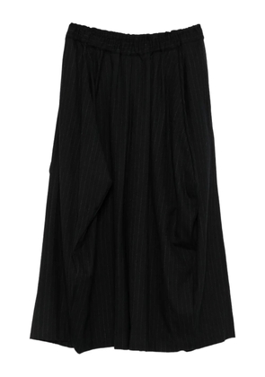 Comme Des Garçons pinstripe cropped trousers - Grey