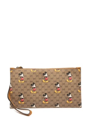 Gucci Pre-Owned 2016-2025 Disney Micro GG Mickey Mouse pouch - Brown