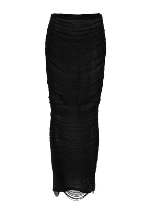 Mônot fringed maxi skirt - Black