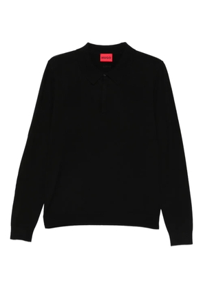 BOSS long-sleeve polo shirt - Black