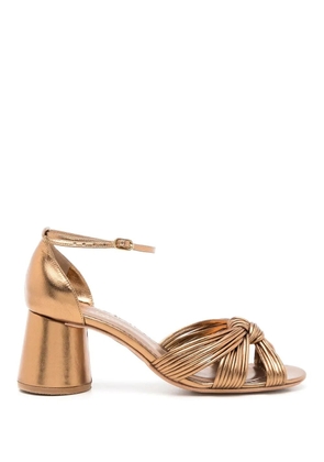 Sarah Chofakian Ocean metallic pumps - Gold