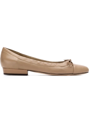Sarah Chofakian leather ballerinas - Neutrals