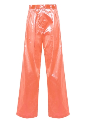 Forte Forte metallic straight trousers - Pink