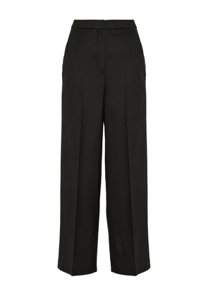 Yves Salomon flannel tailored trousers - Black