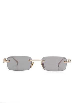 Gucci Eyewear rectangle-frame sunglasses - Gold