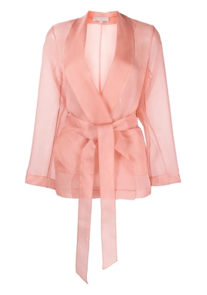 Antonelli sheer-finish fitted jacket - Pink
