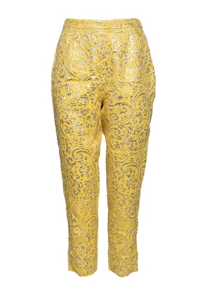 Dolce & Gabbana Pre-Owned lurex trousers - Yellow