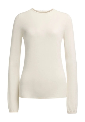 12 STOREEZ crew-neck top - Neutrals