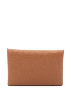 Hermès Pre-Owned 2024 Calvi coin purse - Brown