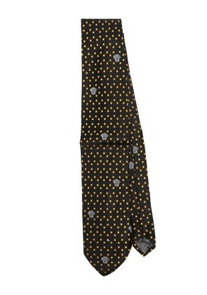 Versace Pre-Owned 1990s patterned-jacquard tie - Black