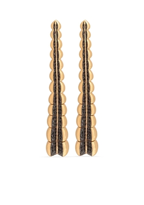 Gaelle Khouri 18kt yellow gold Divergence diamond earrings