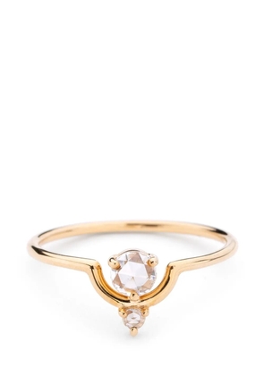 WWAKE 14kt yellow gold Nestled diamond ring