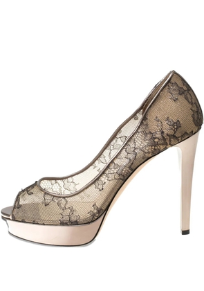 Jimmy Choo Pre-Owned 120mm Dahlia pumps - Metallic