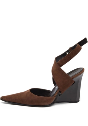 Casadei Vintage 100mm leather pumps - Brown