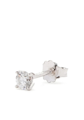 We by WHITEbIRD 18K white gold Solitaire diamond earring - Silver