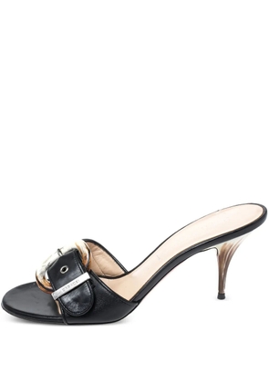 Casadei Vintage pre-owned 70mm buckle-detailed sandals - Black