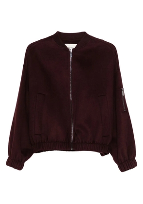 VICOLO zip pocket bomber jacket - Red